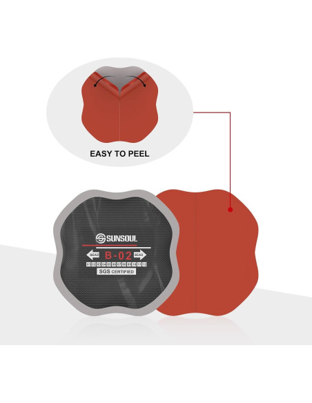 Parches de Neumático SUNSOUL 10 Piezas 9.53 cm Alta Resistencia
