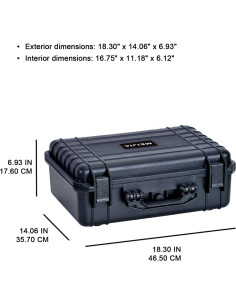 Funda Dura Impermeable MEIJIA 1500 para Cámara y Drones 2