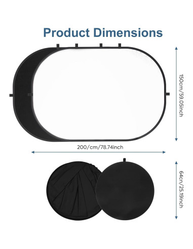 Fondo de Fotografía Reversible 2 en 1 SEDGEWIN 1.83x2.00m