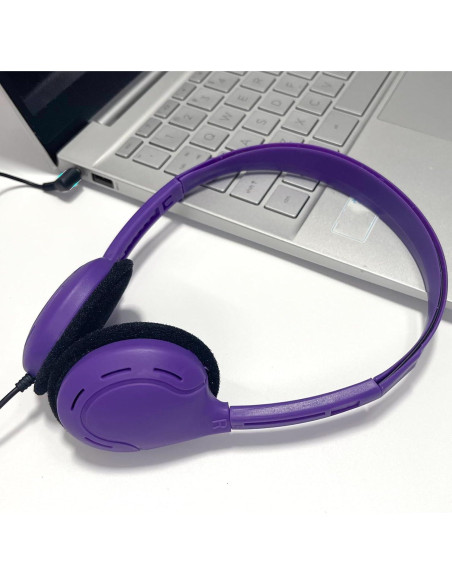 10 Auriculares para Niños ZHENWAY Multicolor 3.5mm Aula