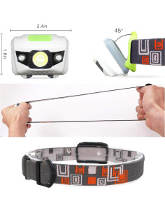 Lámpara Frontal LED MENCH 2 Pcs para Camping y Senderismo 2