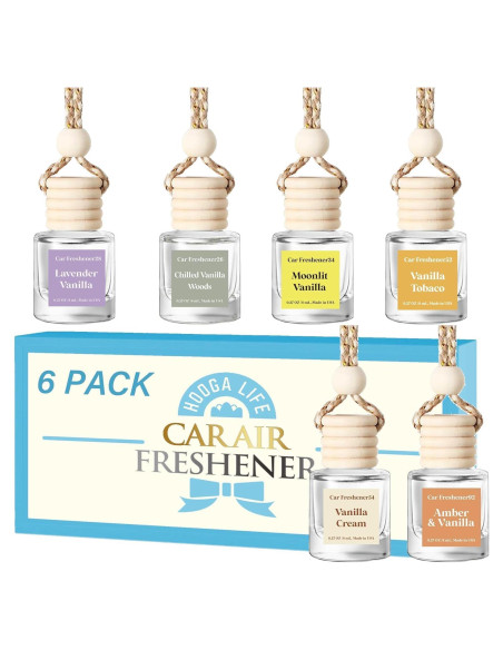 Difusor de Ambientador para Auto HoogaLife HGN822 6 Paquete Vainilla Difusor de Ambientador para Auto HoogaLife HGN822 6 Paquete Vainilla