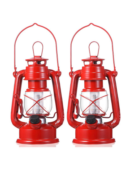 Lámpara de Tormenta LED Vintage Hortsun 20.32 cm - 2 Pzs