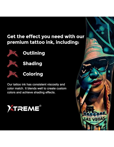 Tinta de Tatuaje Xtreme 14.79 ml Blanco Cubriente Vegana