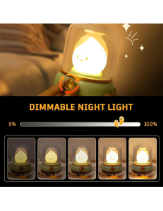 Luz Nocturna Fantasma Deogos 2 Pack Regulable Verde 2