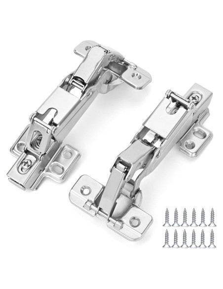 Bisagras ocultas de 165 HanOrson - 1 par de acero inoxidable