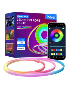 Tira de Luz LED Neón RGB 5M Icever a Prueba de Agua