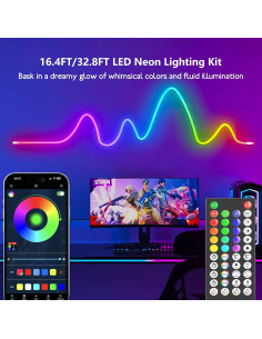 Tira de Luz LED Neón RGB 5M Icever a Prueba de Agua 2