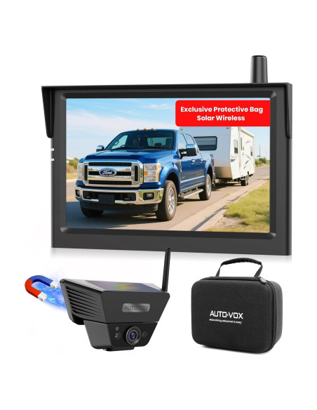 Cámara de Respaldo Inalámbrica Solar AUTO-VOX 5" 1080P