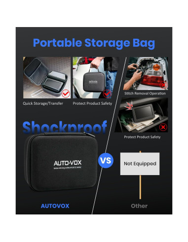 Cámara de Respaldo Inalámbrica Solar AUTO-VOX 5" 1080P