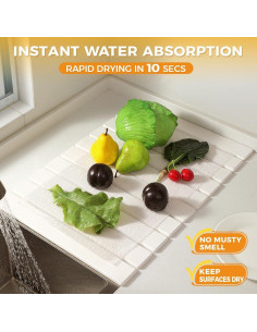 Alfombrilla de Secado de Piedra Diatomácea SENVIA 61x41 cm 2