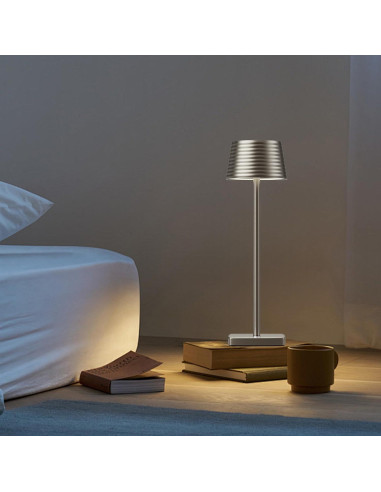 Lámpara de Mesa LED YHT S816B Cromo Regulable 2 Brillos