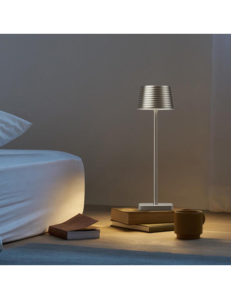 Lámpara de Mesa LED YHT S816B Cromo Regulable 2 Brillos