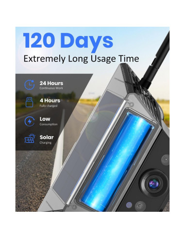 Cámara de Respaldo Inalámbrica Solar AUTO-VOX 5" 1080P