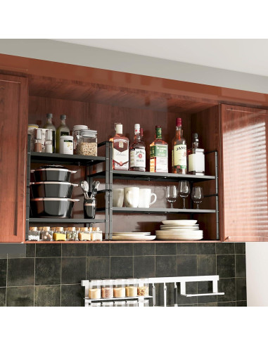 Organizador de Estante Expandible TAIHEIS 41.91-68.58 cm Negro