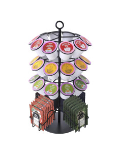 Soporte giratorio para 30 cápsulas K-Cup + 60 bolsas de té Eastsign