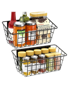 Estante Magnético para Refrigerador Ofiray-home 2 Unidades Negro