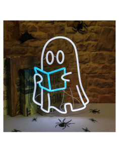 Luz de neón libro de lectura fantasma MinIeoh 25.4x22.9cm