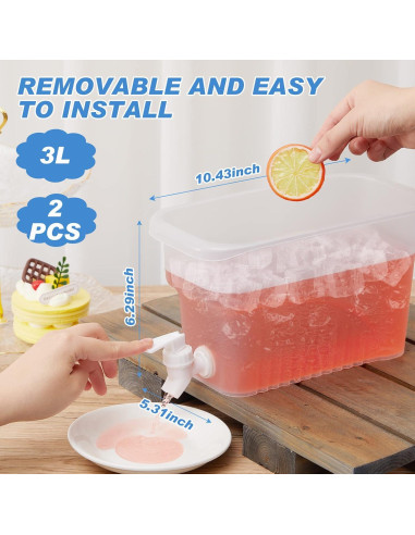Dispensador de Bebidas Hoolerry 2 Pcs 3L con Grifo