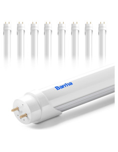 Barrina Tubos LED T8 4FT 24W 3200LM Luz 6000K 8 Paquetes