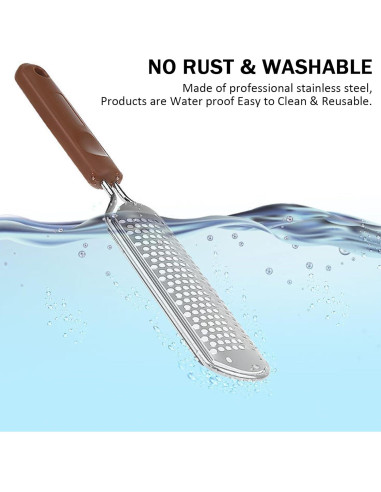 Raspador de Pies de Acero Inoxidable CESHRR 28.5x6 cm