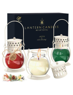 Conjunto de 3 Velas Aromáticas Funxim - Cedro, Canela, Vainilla