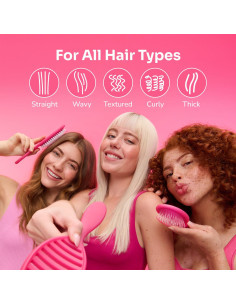 Cepillo Desenredante Wet Brush Original Paquete de 2 Rosa/Púrpura 2