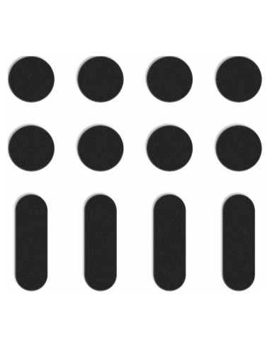 Cubierta de Webcam JiSiTeCai - Protección Privacidad 12 pcs Negro