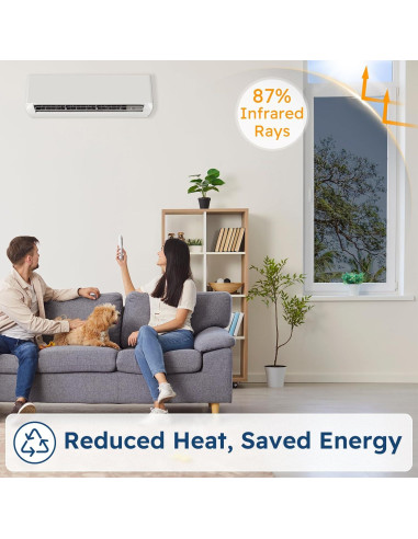 Película de Ventana Rabbitgoo 44.5x198.1cm Privacidad UV