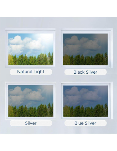 Película de Ventana Rabbitgoo 44.5x198.1cm Privacidad UV