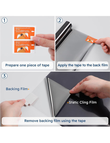 Película de Ventana Rabbitgoo 44.5x198.1cm Privacidad UV