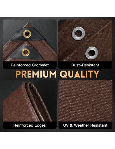 Lona Multiusos MVPNET 1.83x2.44m Impermeable 16mil Resistente UV