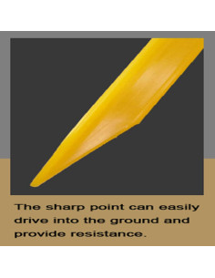 Estacas de Plástico AITIME 30 Pcs 23 cm para Tienda Amarillo 2