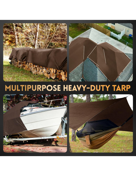 Lona Multiusos MVPNET 1.83x2.44m Impermeable 16mil Resistente UV