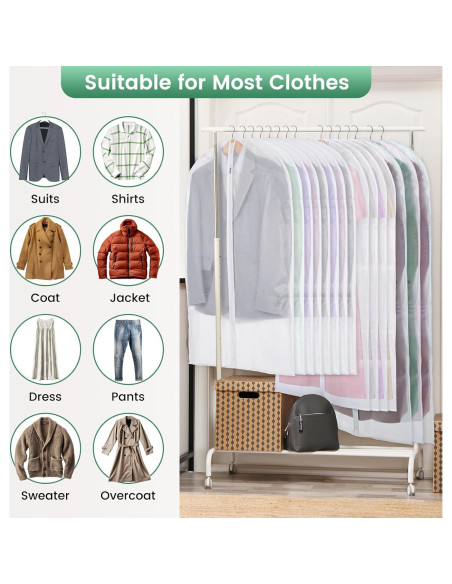 Bolsa de Ropa Translúcida Carbrea - 15 Paquetes 61x102/119/140 cm Bolsa de Ropa Translúcida Carbrea - 15 Paquetes 61x102/119/140 cm