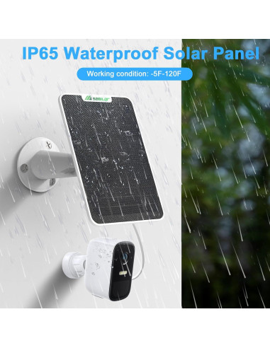 Panel Solar Sabilor 4W para Cámaras Eufycam 2C/2C Pro