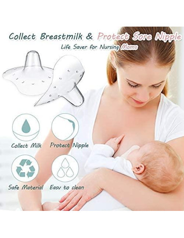 Protector de Pezón de Silicona Nuanchu 20 mm - 8 Pcs