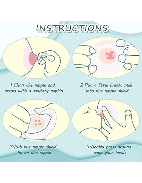 Protector de Pezón de Silicona Nuanchu 20 mm - 8 Pcs