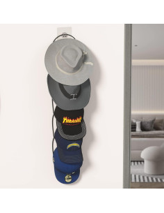 Soporte para Gorras Hikinlichi 10 Piezas Metal Negro 2