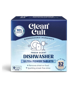 Cápsulas Detergente Lavavajillas Cleancult 32 Unidades Verbena