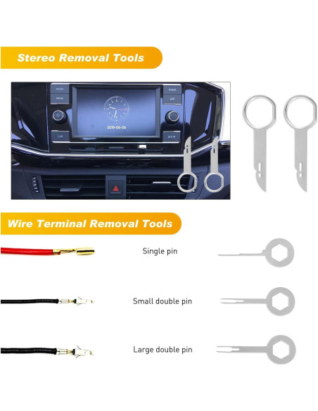 Juego de Herramientas de Extracción GOOACC 19 Piezas Nylon Negro