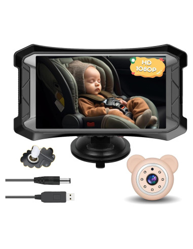 Cámara de coche para bebés VSSTECH con visión nocturna 5"