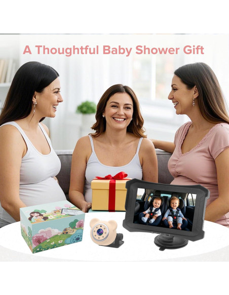 Cámara de coche para bebés VSSTECH con visión nocturna 5" Cámara de coche para bebés VSSTECH con visión nocturna 5"