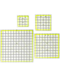 Reglas de Acolchado UOOU - 4 Tamaños Acrílicas 11.43 a 31.75 cm 2