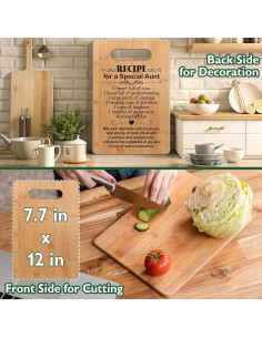 Tabla de Cortar de Bambú Vida de Juego Ocupada 30.5x19.6cm 2