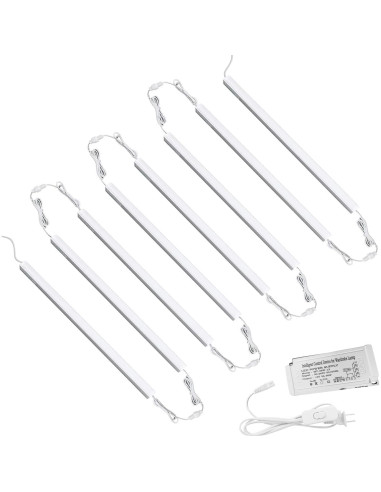 Iluminación LED bajo gabinete Cefrank 8 piezas 30.5 cm 16W 1600lm