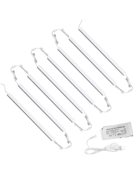 Iluminación LED bajo gabinete Cefrank 8 piezas 30.5 cm 16W 1600lm