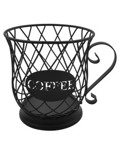 Cesta de Almacenamiento para 35 Cápsulas de Café MFBJXC, Negro