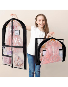 Bolsas de Vestuario Univivi 89 cm PVC Transparentes con Cremallera 2