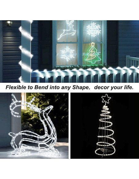 Luces de Cuerda a Batería JMEXSUSS 100 LED 10m Blanco